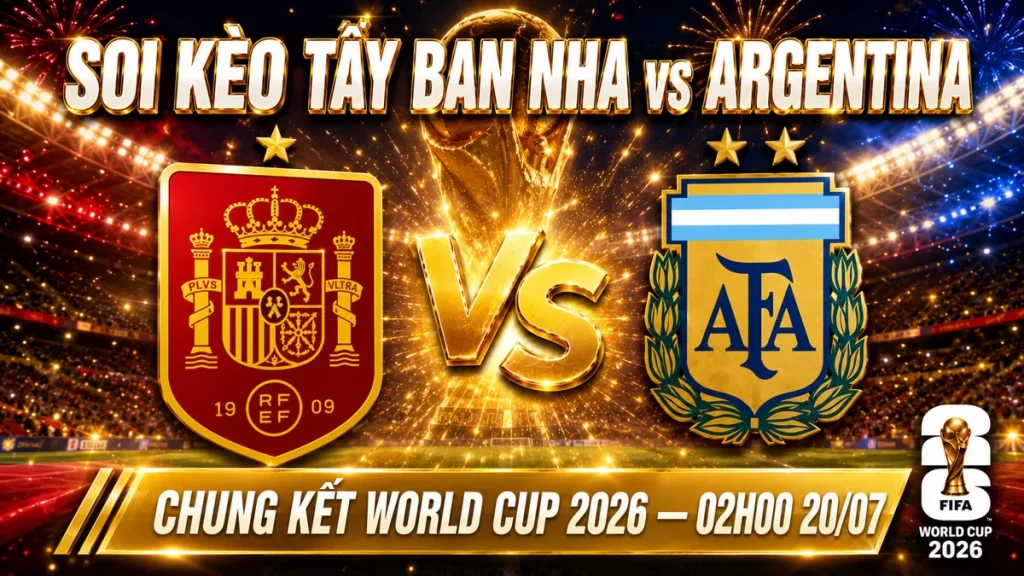 Soi kèo Tây Ban Nha vs Argentina - Chung Kết World Cup 2026