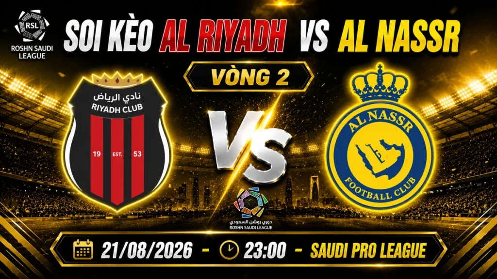 Soi kèo Al Riyadh vs Al Nassr ngày 21/08